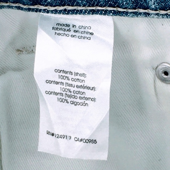 Womens High Rise Straight Leg Jeans Blue WeWoreWhat Danielle Bling Fly 27 x 29 - Picture 12 of 15